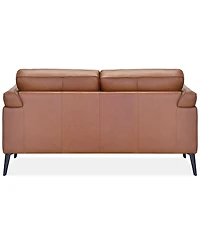 Keery 66.5" Leather Loveseat, Created for Macy's