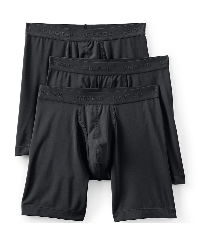 Lands' End Men's Tall Flex Performance Boxer Brief 3 Pack