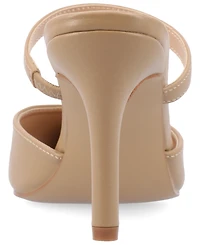 Journee Collection Women's Yvon Pointed Toe Slip On Pumps