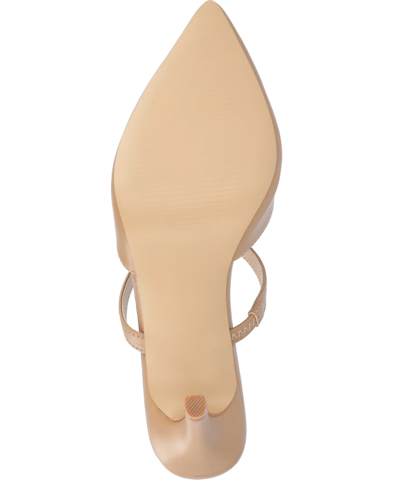 Journee Collection Women's Yvon Pointed Toe Slip On Pumps