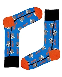 Love Sock Company Men's Koala Novelty Colorful Unisex Crew Socks with Seamless Toe Design, Pack of 1