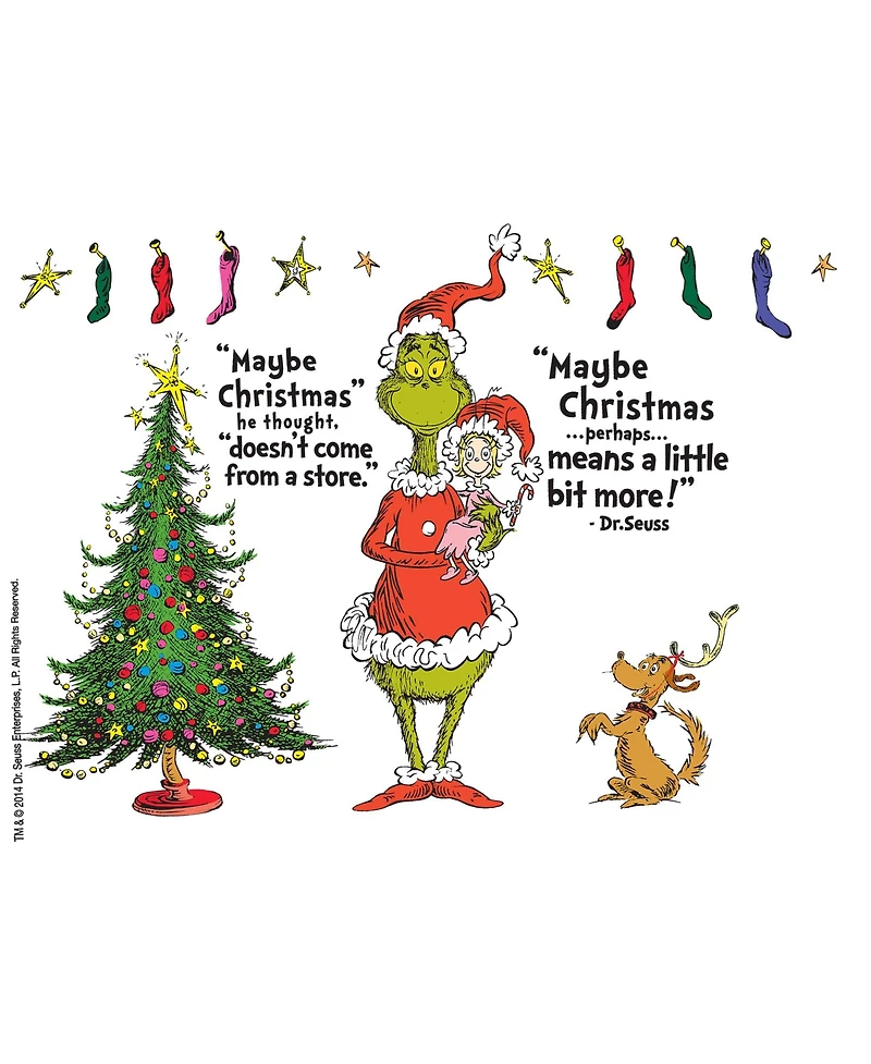 Tervis Dr. Seuss Grinch Holiday Christmas Quote Made in Usa Double Walled Insulated Tumbler Travel Cup Keeps Drinks Cold & Hot, 24oz, Classic