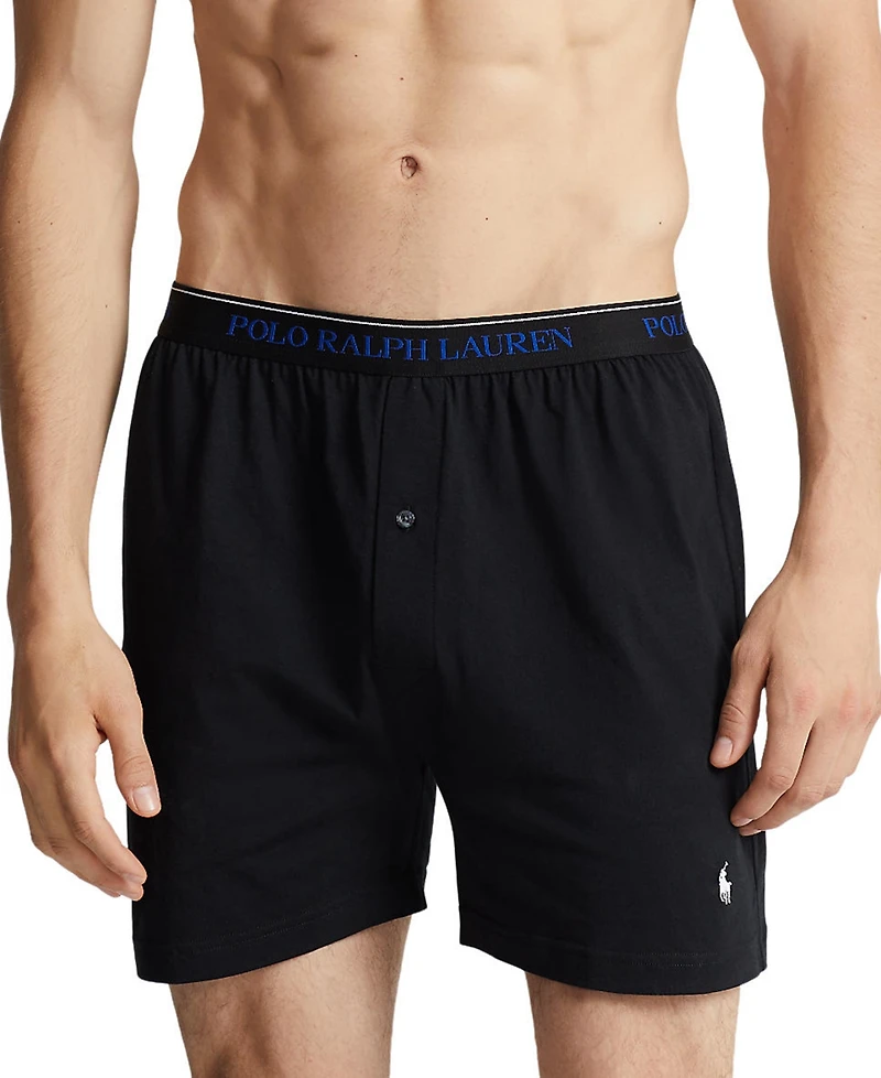 Polo Ralph Lauren Men's 5 +1 Free Bonus Pack. Cotton Classic-Fit Knit Boxers
