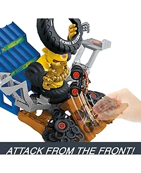 Hot Wheels Monster Trucks Arena Smashers Mega-Wrex Vs Crushzilla Takedown Playset