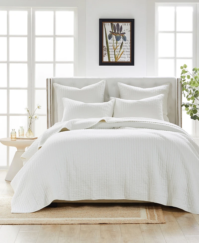 Greenland Home Fashions Monterrey Finely-Stitched Cotton Piece Quilt Set