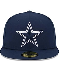 Men's New Era Navy Dallas Cowboys Main 59FIFTY Fitted Hat