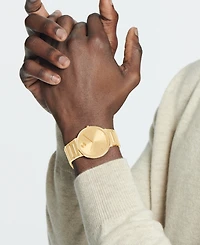 Movado Men's Bold Horizon Swiss Quartz Ionic Plated Light Gold-Tone Steel Watch 40mm