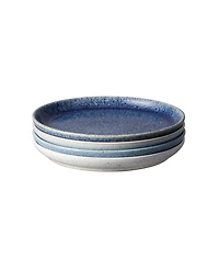 Denby Studio Blue Medium Coupe Plates, Set of 4