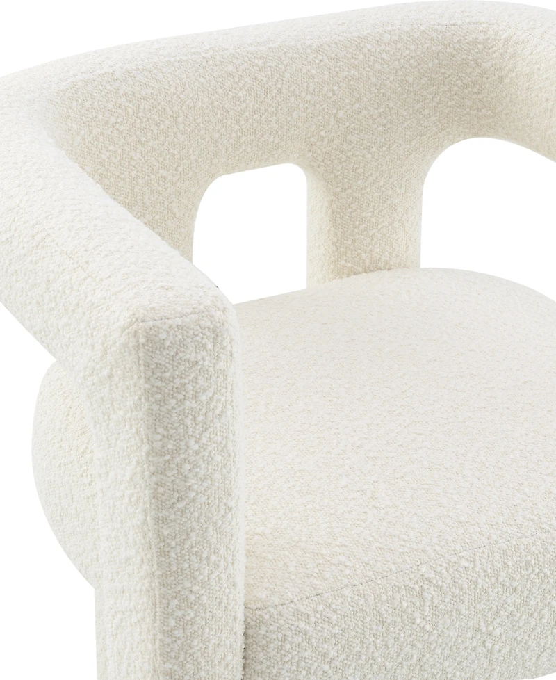 Abbyson Living Mandy 28" Boucle Fabric Dining Chair