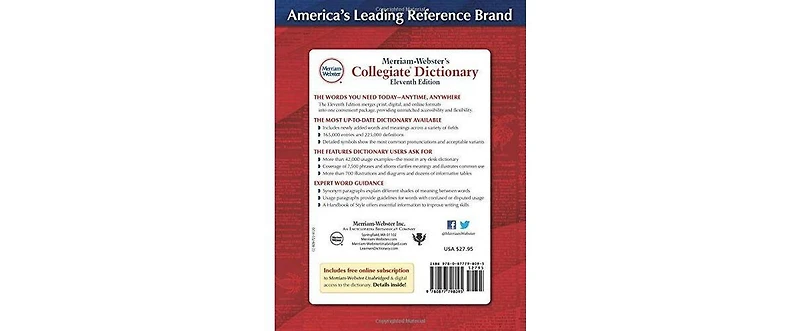 Merriam-Webster's Collegiate Dictionary by Merriam-Webster