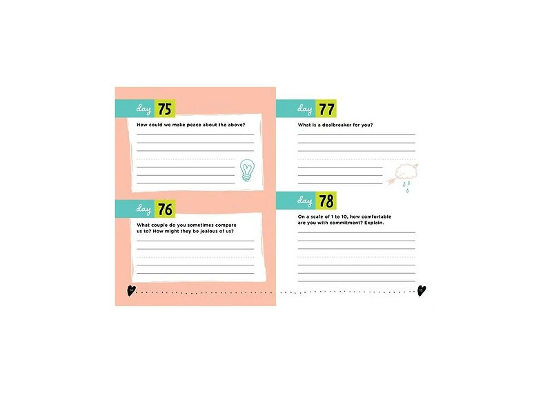 A Year of You and Me- A Journal of 365 Questions for Couples to Spark Love and Connection by Nadia Hayes