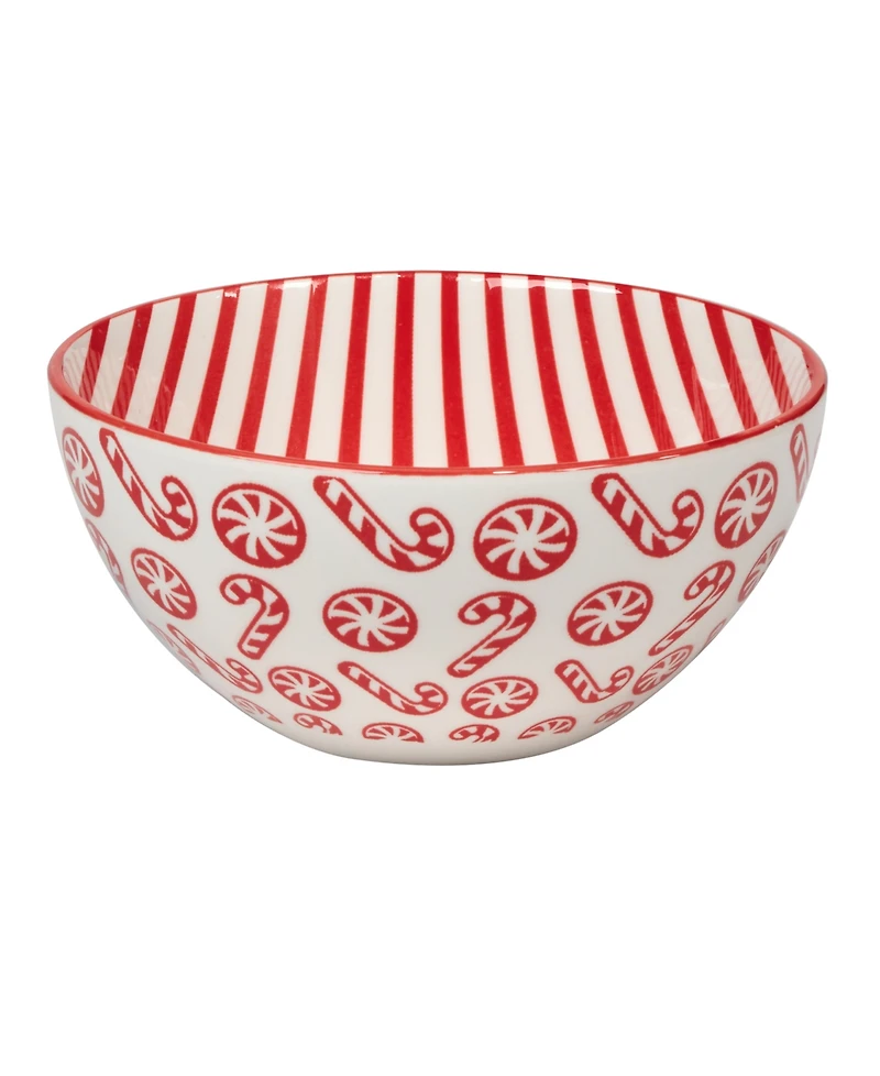 Certified International Peppermint Candy oz All Purpose Bowls Set of 6