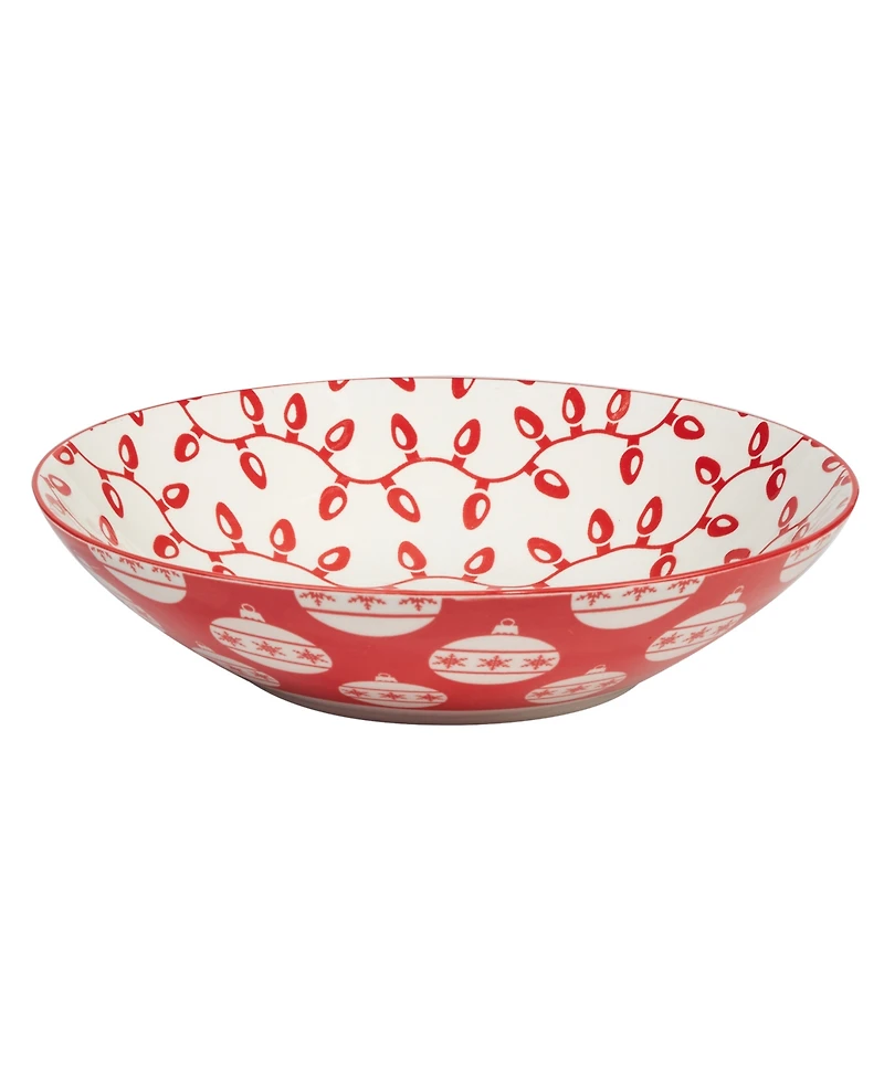Certified International Peppermint Candy 40 oz Soup Bowls Set of 6, Service for 6