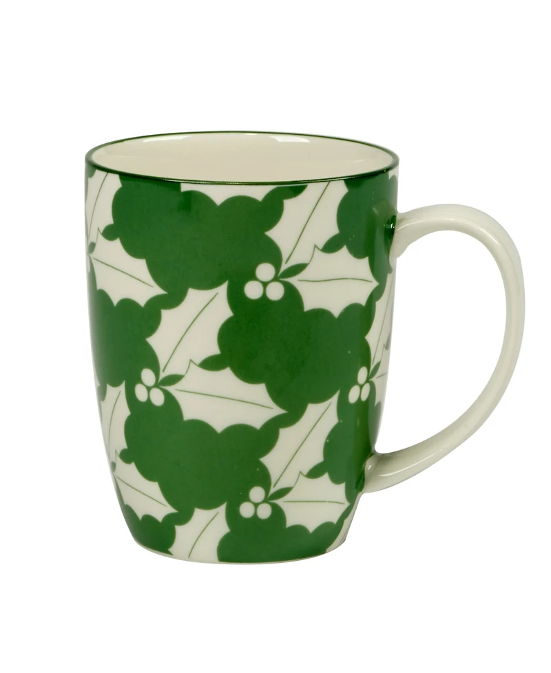 Certified International Winter Medley 16 oz Mugs Set of 6, Service for 6