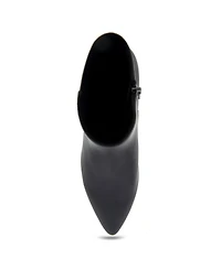Aerosoles Edith Ankle Mid Heel Booties - Black