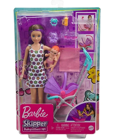 Barbie Skipper Babysitters, Inc. Doll and Stroller Playset