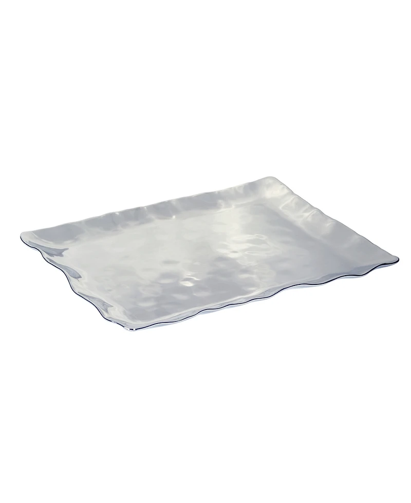 Certified International Gold-Silver Tone Coast Rectangular Platter