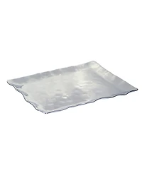 Certified International Gold-Silver Tone Coast Rectangular Platter