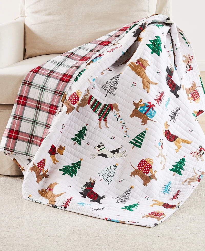 Levtex Jingle Paws Quilted Throw, 50" x 60"