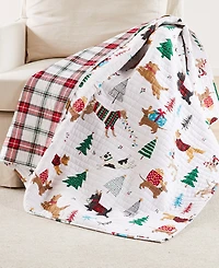 Levtex Jingle Paws Quilted Throw, 50" x 60"