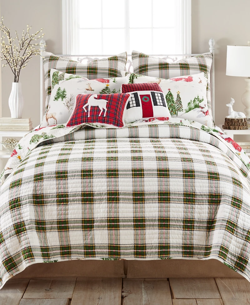 Levtex Tatum Pines Holiday Reversible 2-Pc. Quilt Set, Twin/Twin Xl