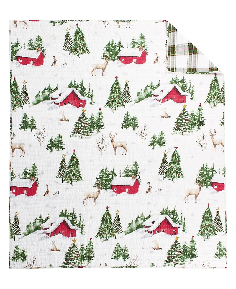 Levtex Tatum Pines Holiday Quilted Throw, 50" x 60"