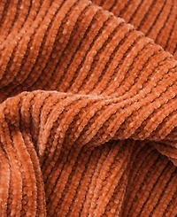 Battilo Classic Textured Ribbed Knit Throw, 50" x 60"