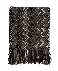 Battilo Lifestyle Colorful Chevron Bohemian Knit Throw, 51" x 80"