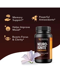 NeuroIgnite Capsules + St. John's Wort, Brain Support & Memory Supplement, Havasu Nutrition, 30ct