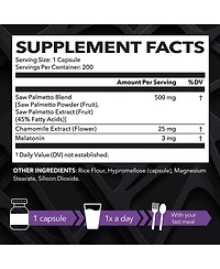 Saw Palmetto Pm Extra Strength Capsules, Havasu Nutrition, 200ct