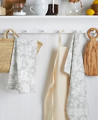 Martha Stewart Floral Vine Dual Purpose Kitchen Towel 2-Pack Set, 16" x 28"