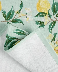 Martha Stewart Lemon Whimsy Dual Purpose Kitchen Towel 2-Pack Set, 16" x 28"