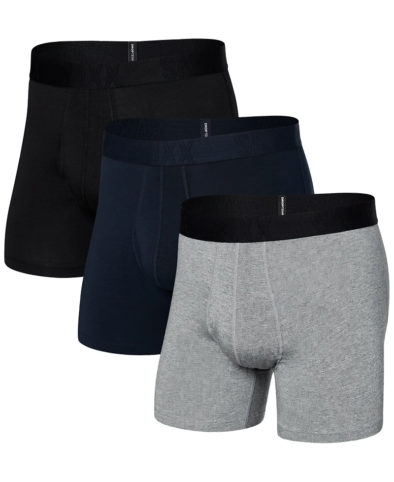 Saxx Men's DropTemp Cooling Cotton Slim Fit Boxer Briefs – 3PK
