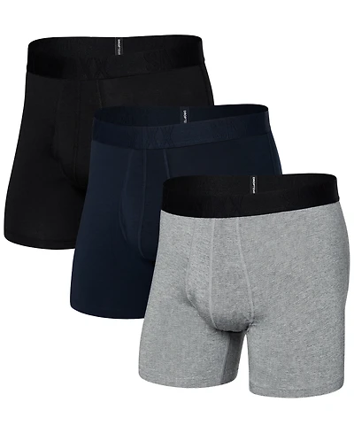 Saxx Men's DropTemp Cooling Cotton Slim Fit Boxer Briefs – 3PK
