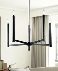 Tayon 24" 5-Light Indoor Chandelier with Light Kit