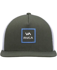 Men's Rvca Olive Va All the Way Trucker Snapback Hat
