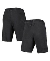 Men's Mitchell & Ness Black Los Angeles Lakers French Terry Tonal Fleece Shorts