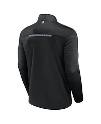Men's Fanatics Black Las Vegas Raiders Defender Half-Zip Top
