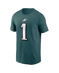 Men's Nike Jalen Hurts Midnight Green Philadelphia Eagles Player Name and Number T-shirt