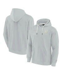 Men's and Women's Fanatics Signature Gray Las Vegas Raiders Super Soft Fleece Pullover Hoodie