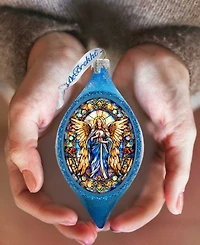 Designocracy Angel of the Sea Drop Christmas Mercury Glass Ornaments G. DeBrekht
