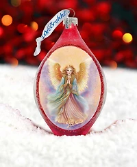 Designocracy Angel Drop Christmas Mercury Glass Ornaments G. DeBrekht