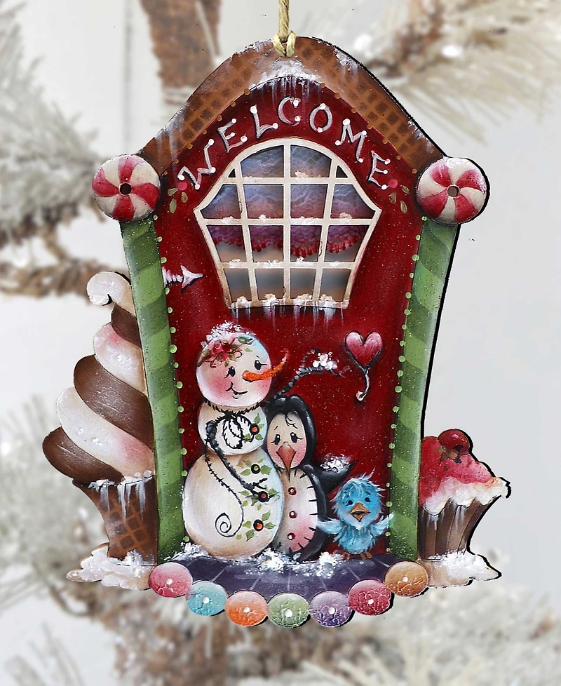 Designocracy A Season of Sweet Christmas Wooden Ornaments Holiday Decor J. Mills-Price