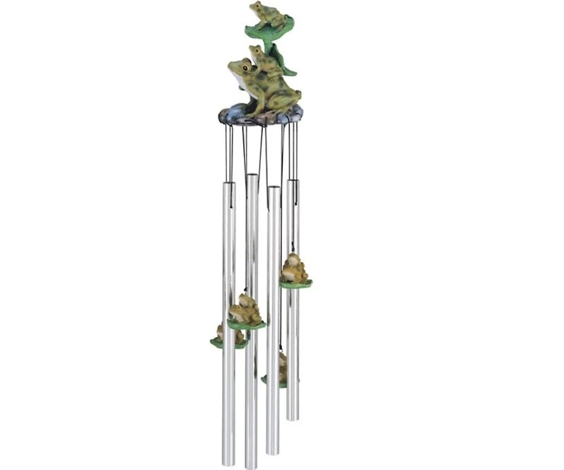 23" Long Frogs Round Top Wind Chime