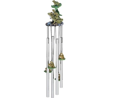 23" Long Frogs Round Top Wind Chime