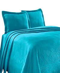 Superior Geometric Fret Textured Jacquard Matelasse All-Season -Piece Bedspread Set