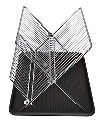 Smart Design Dish Drainer Rack with in Sink or Counter Drying