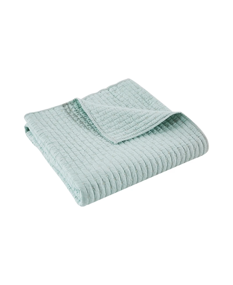 Levtex Cross Stitch Reversible Quilted Throw, 50" x 60"