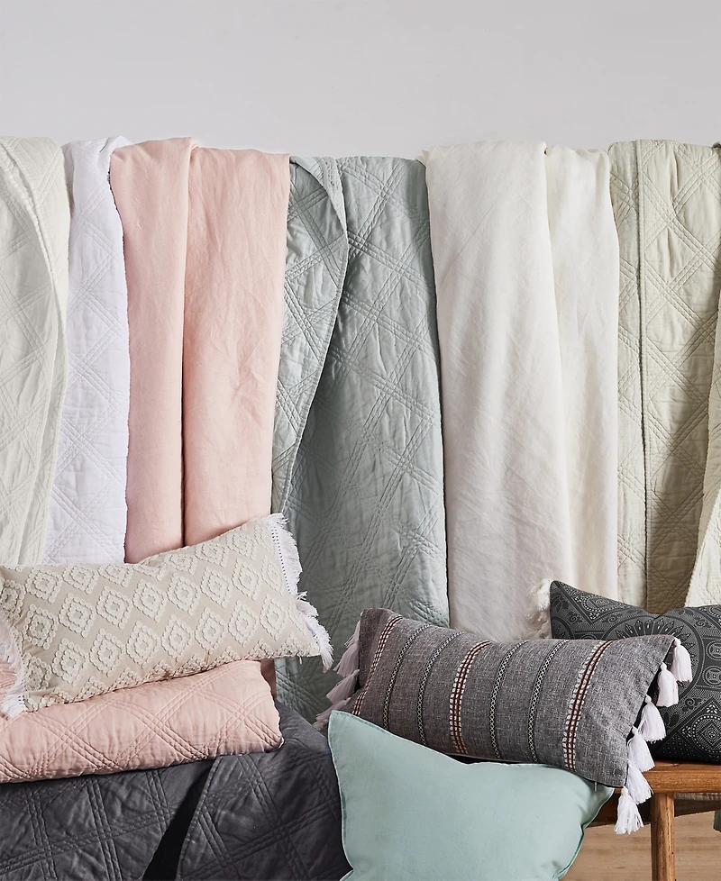 Levtex Washed Linen Relaxed Textured Quilt, Twin/Twin Xl