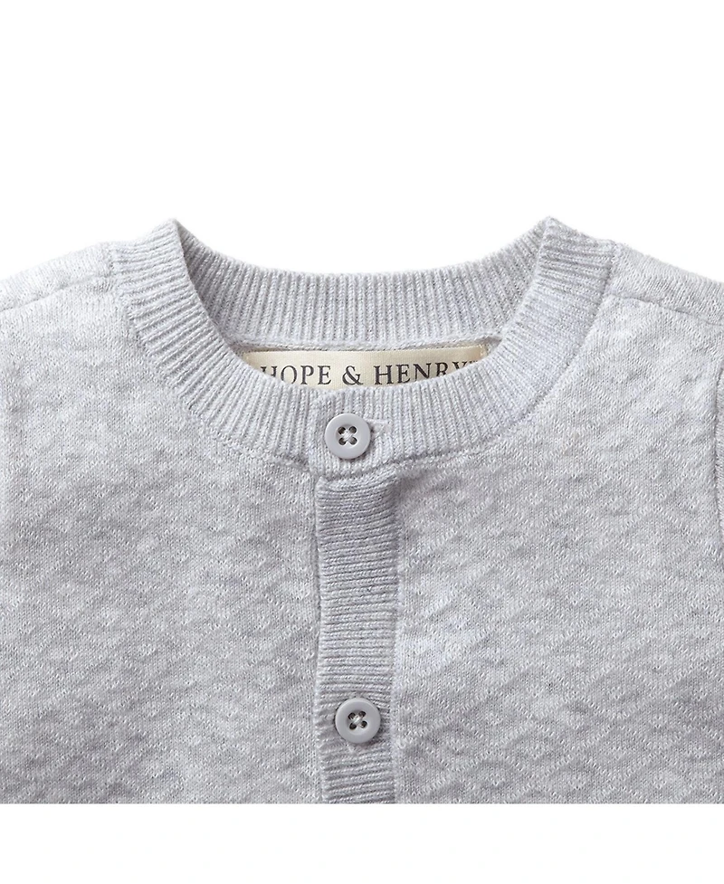 Hope & Henry Baby Jacquard Romper